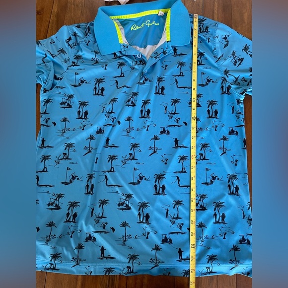 Robert Graham bear and palm tree golf polo - Picture 7 of 8